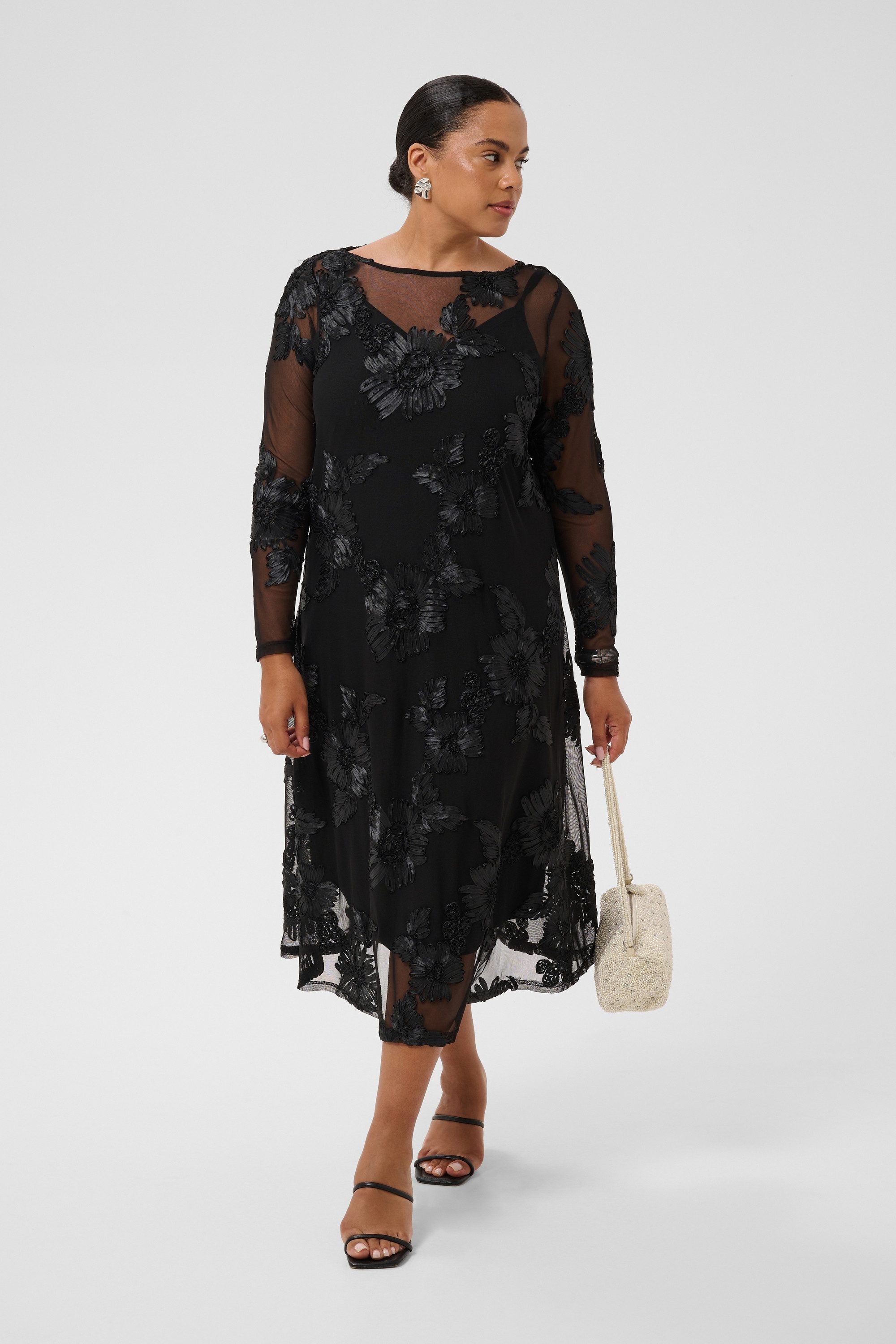 KAFFE Curve Strickkleid Kleid KCjuliana Große Größen