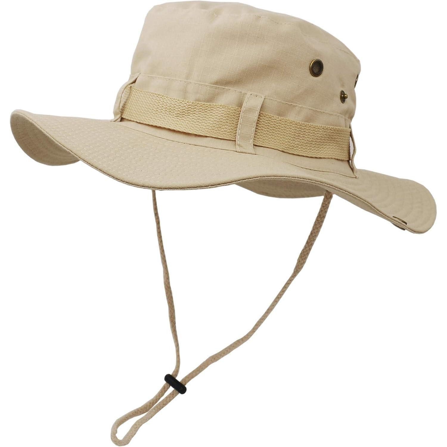LuxusKollektion Sonnenhut Sonnenhut Buschhut Krempe Herren Damen Angeln Jagd Camping M Khaki