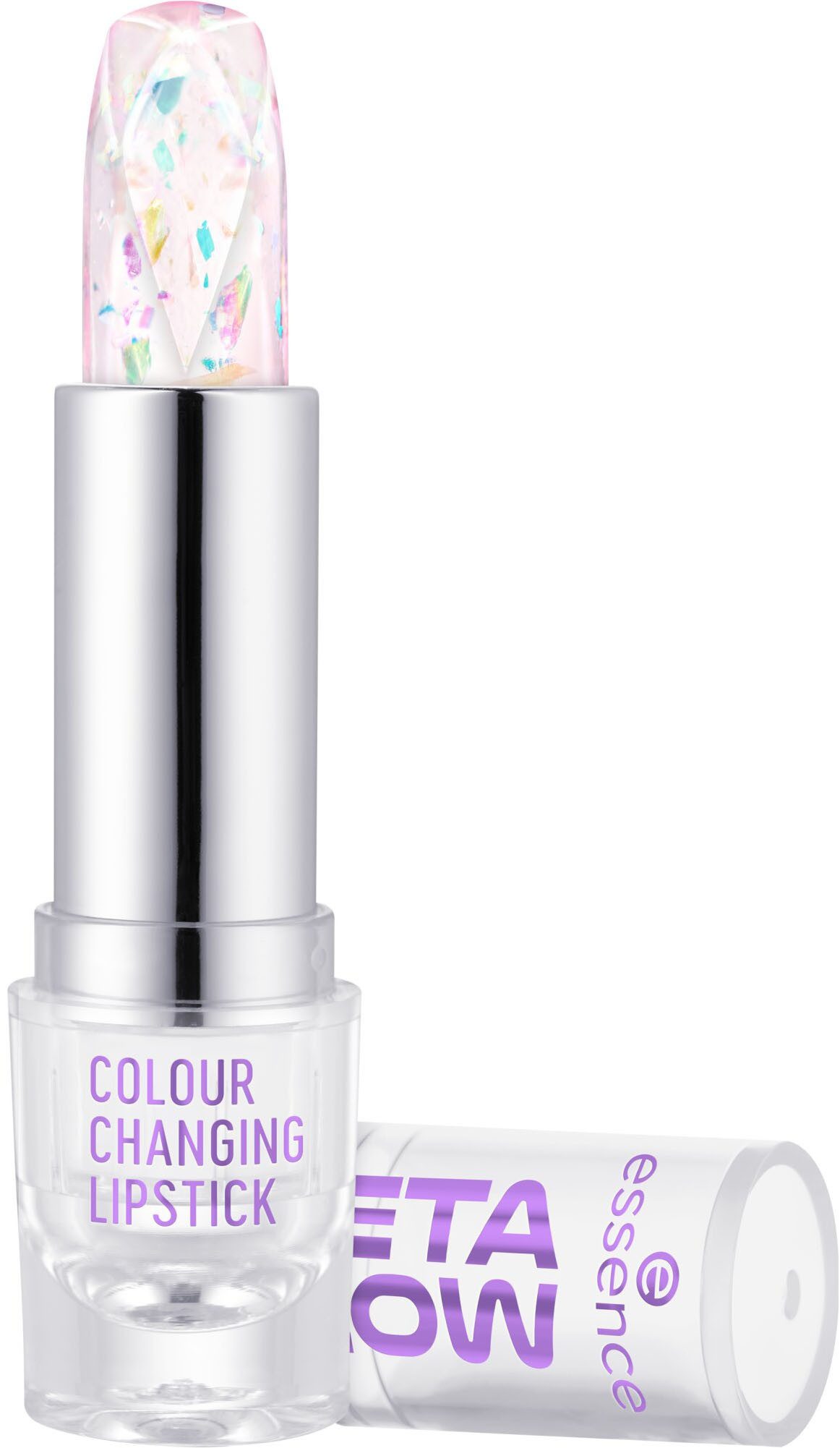 Essence Lippenstift META GLOW COLOUR CHANGING LIPSTICK, mit farbveränderndem Effekt