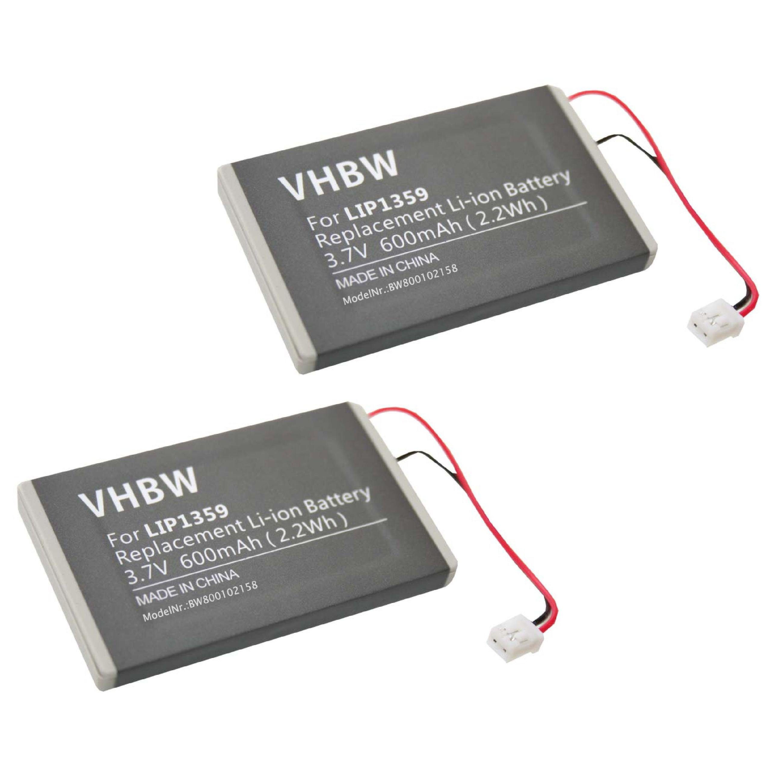 vhbw Ersatz für Sony Lip1359, Lip1859, Lip1472 für Akku Li-Ion 600 mAh (3,7 V)