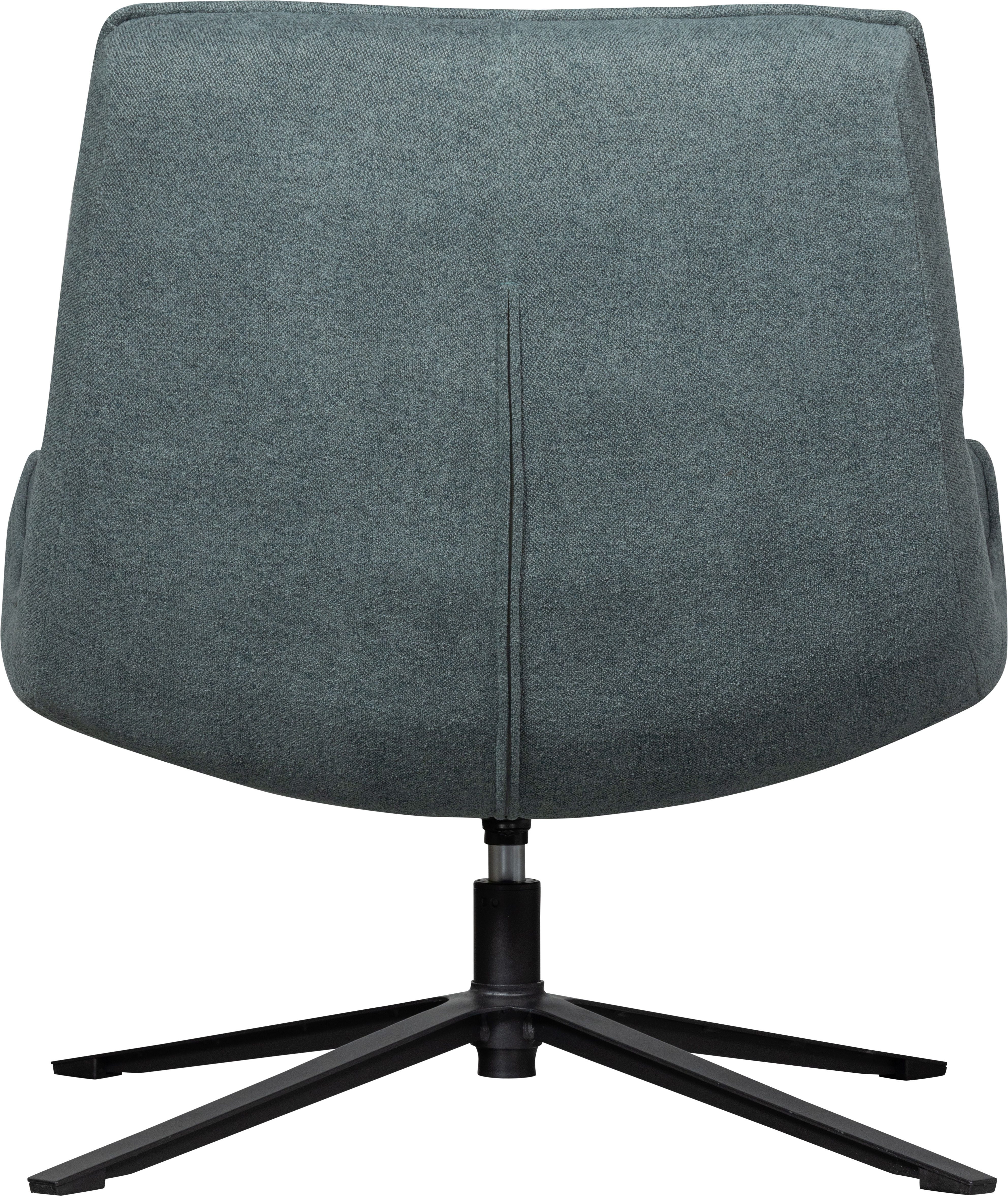 WOOOD Drehsessel Maudi gewobener-Bezug mit metall Drehgestell H 84 x B 74 x T 86 cm, Tragkraft 100 kg, Hohe Verschleißfestigkeit, pfleigleicht – Bild 3 von 5