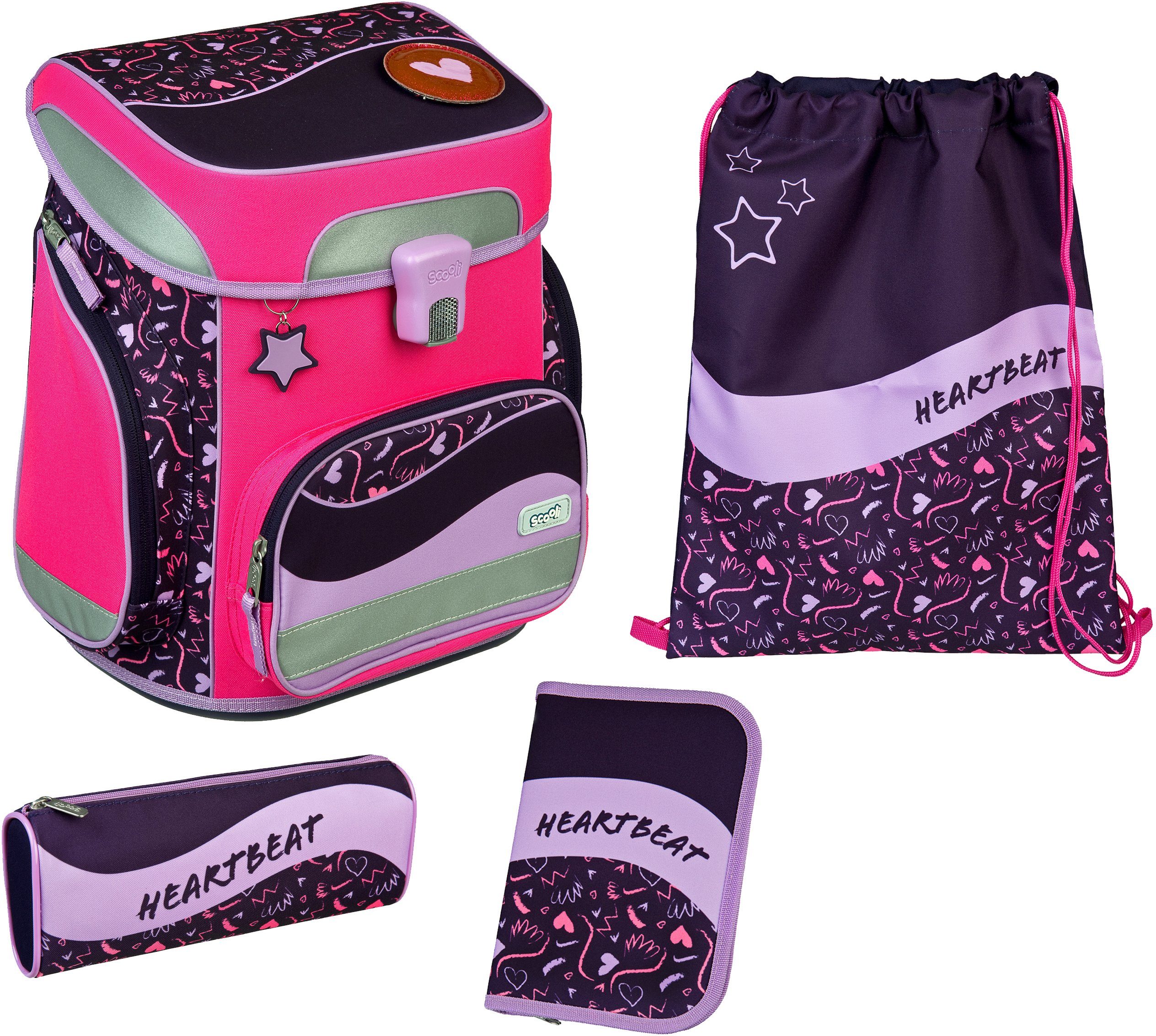 Schulranzen EasyFit, Girls, Heartbeat