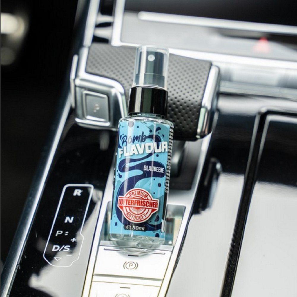 BOMB mit Geruch FLAVOUR (1-St) ShinyChiefs Autoduft Raumduft Lufterfrischer - Blaubeere Premium
