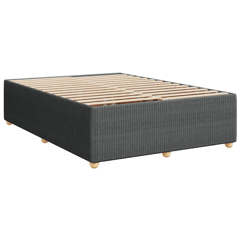 vidaXL Bett Bettgestell ohne Matratze Dunkelgrau 140x200 cm Stoff. € 182,99