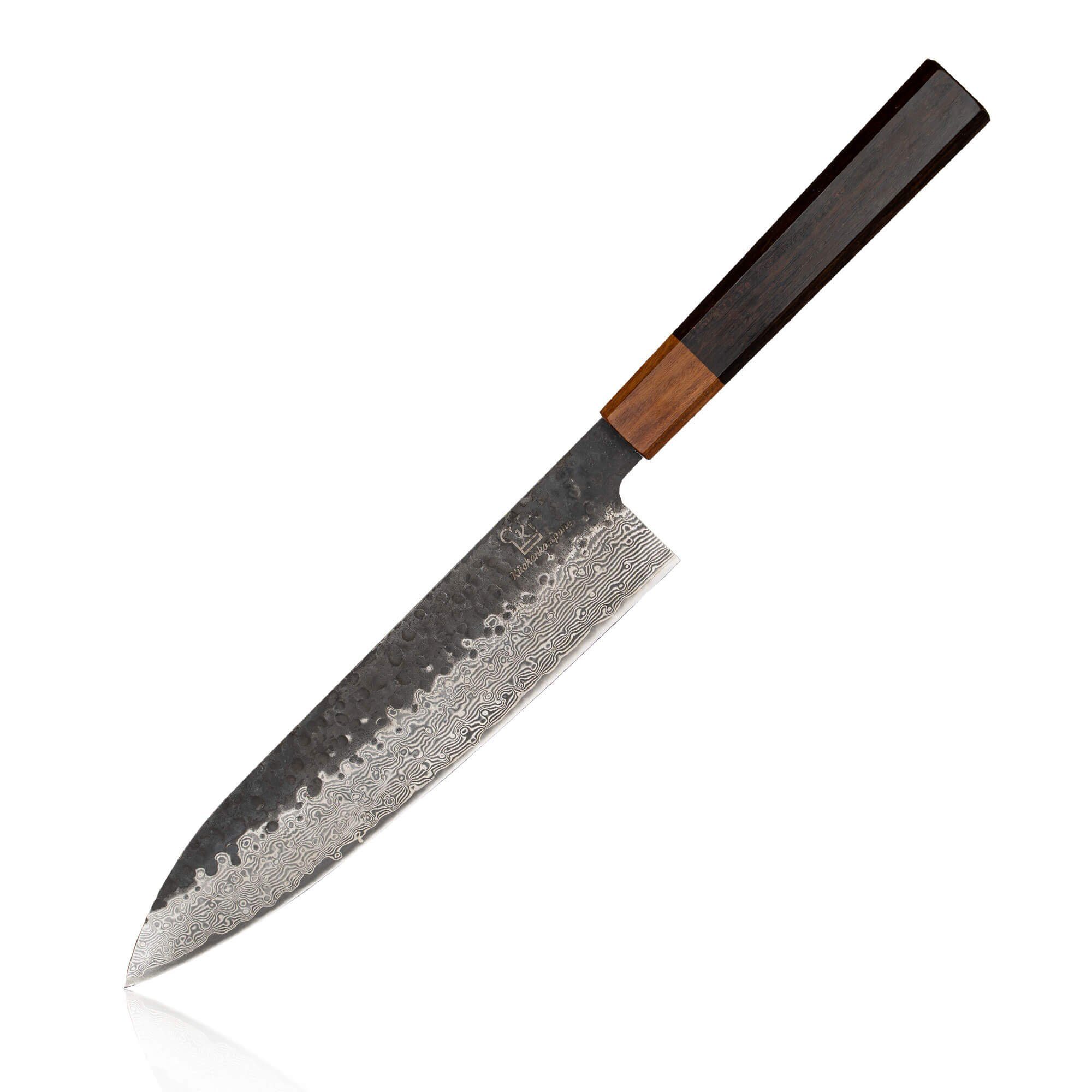 Küchenkompane Fleischmesser Chefmesser aus Stahlkern und japanischem 67 Lagen Stahl Damaskus VG10