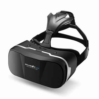 BLiTZWOLF BW-VR3 Virtual-Reality-Brille (2x Mitsubishi PMMA Lens px, Besonders ergonomisches Kunstleder Kissen, für einen guten Halt ohne Druck)
