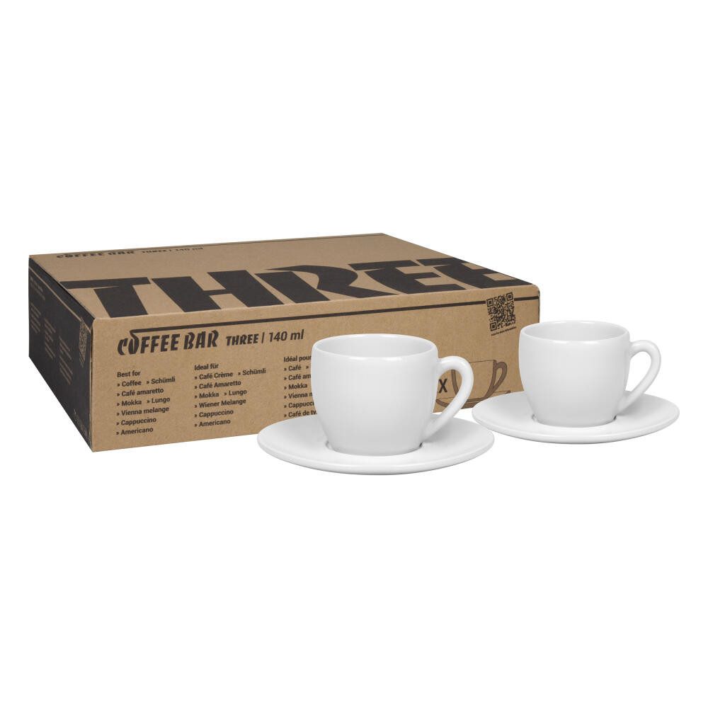 Könitz Cappuccinotasse Coffee Bar THREE, 140 ml, Porzellan