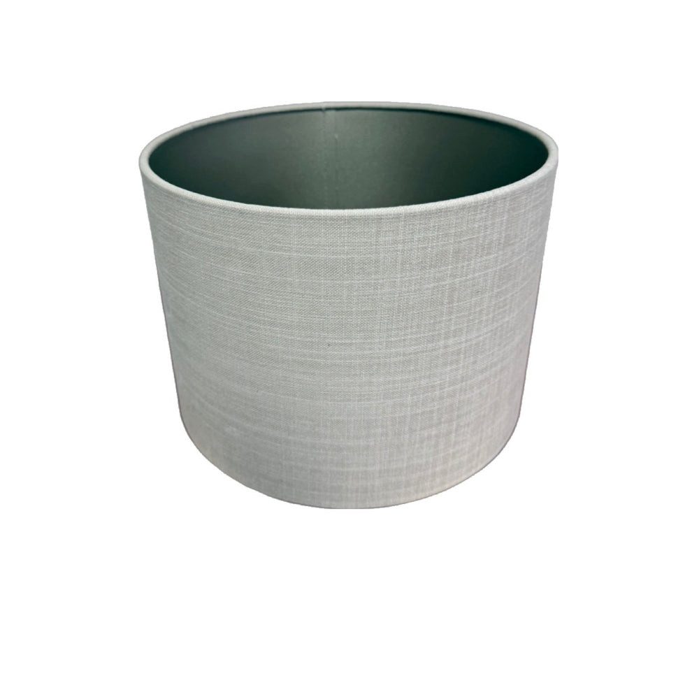Dirk Davids Leuchten GmbH Lampenschirm Lampenschirm für Tischleuchte Zylinder Leinen Beige 20-20-15cm, Zeitloser Leinen-Lampenschirm für weiches, warmes Licht