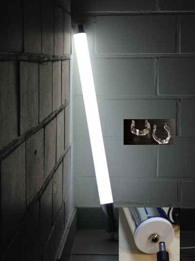 XENON LED Wandleuchte 9730 LED Leuchtröhre matt 12 Volt neutralweiß 1,53m lang Ø38mm, LED, Xenon