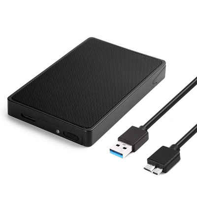 Salcar Festplatten-Gehäuse Salcar USB 3.0 Festplattengehäuse 2,5 Zoll Externes Gehäuse UASP USB 3.0 Festplatte Gehäuse Case für 9.5mm 7mm 2.5" SATA SSD und HDD, USB 3.0