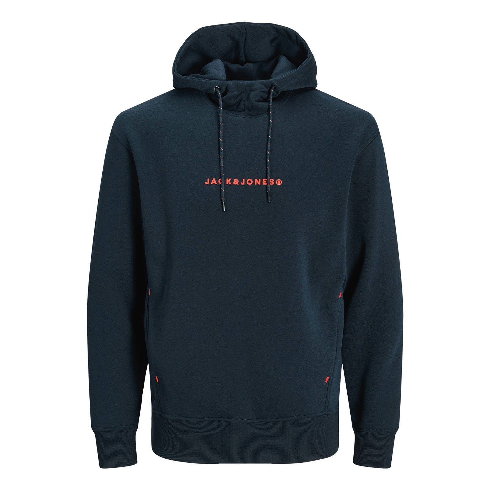 Jack & Jones Kapuzensweatshirt JJTree Sweat Hood mit Markenschriftzug auf der Vorderseite
