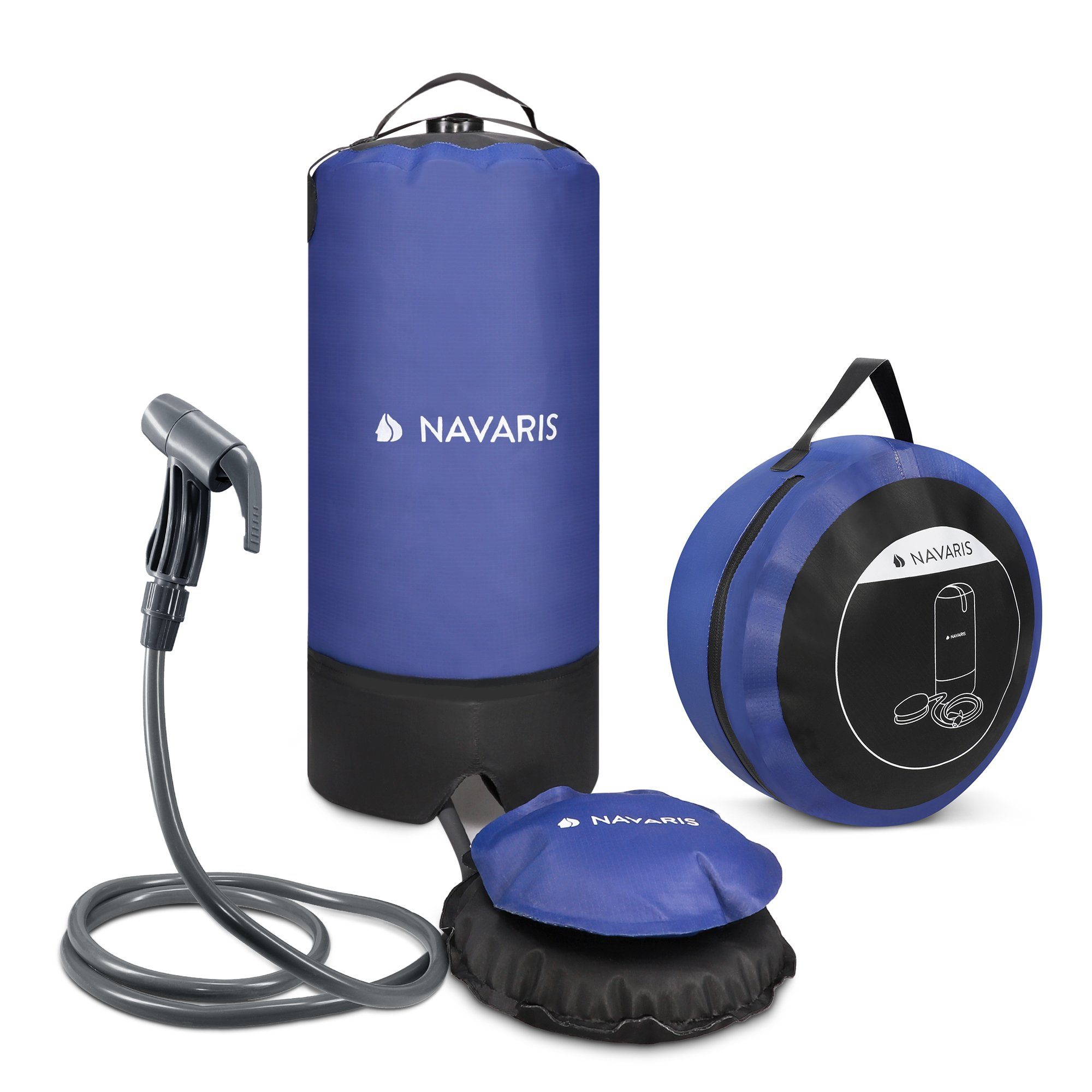 Navaris Solardusche Campingdusche Gartendusche mit Pumpe günstig online kaufen
