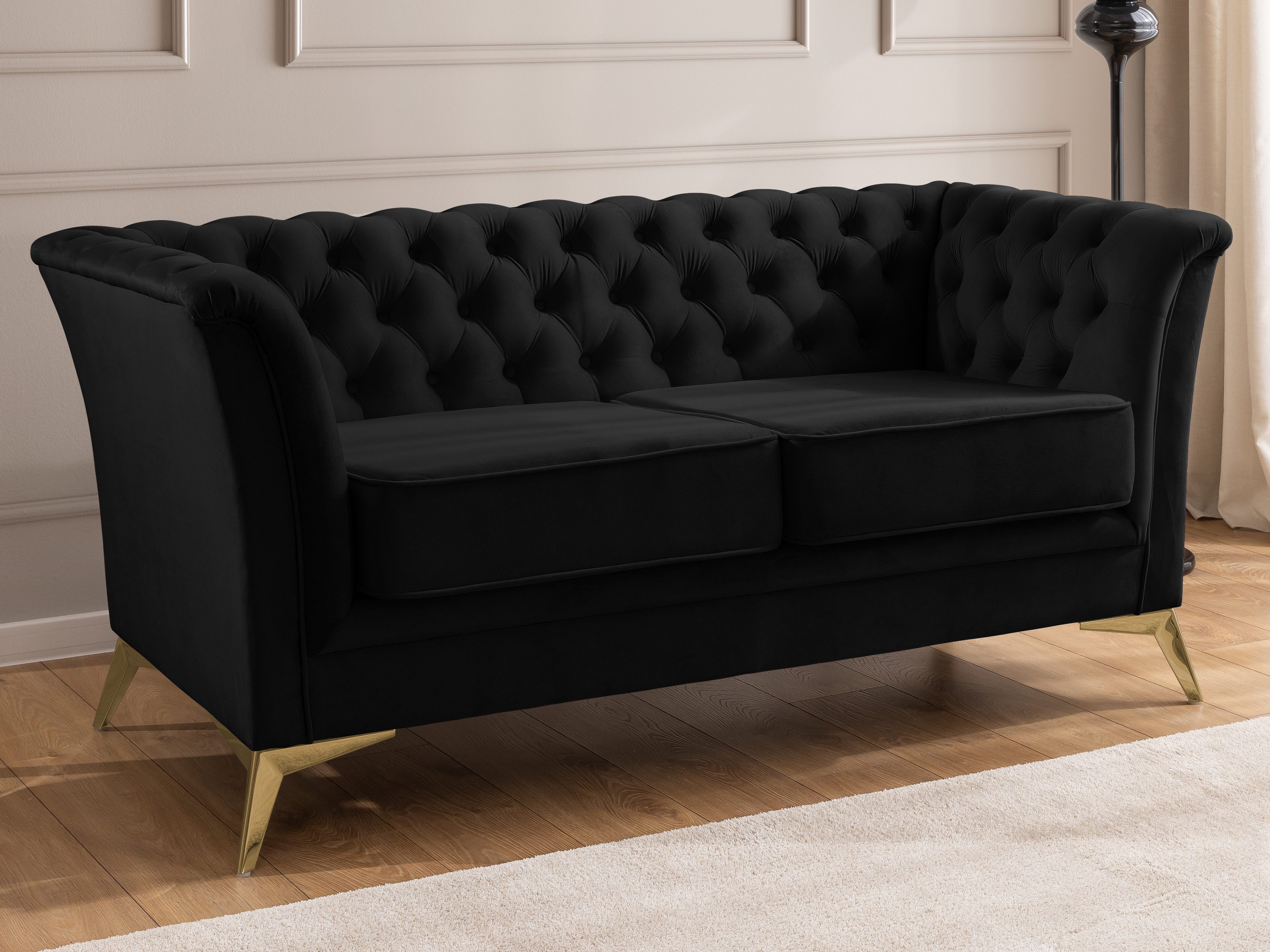 S-Style Möbel Chesterfield-Sofa Whitby, 2-Sitzer aus günstig online kaufen