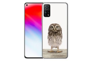 MuchoWow Handyhülle Eule - Braun - Eulenküken - Kinder - Jungen - Mädchen, Phone Case, Handyhülle Xiaomi Mi 10T, Silikon, Schutzhülle