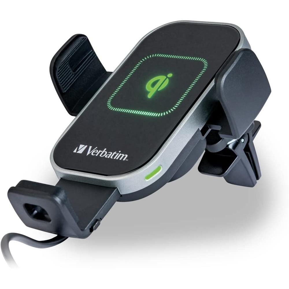 Verbatim FWC-02 Auto-Handyhalterung mit Wireless Ladefunktion Induktions-Ladegerät (für Qi-fähige Smartphones)