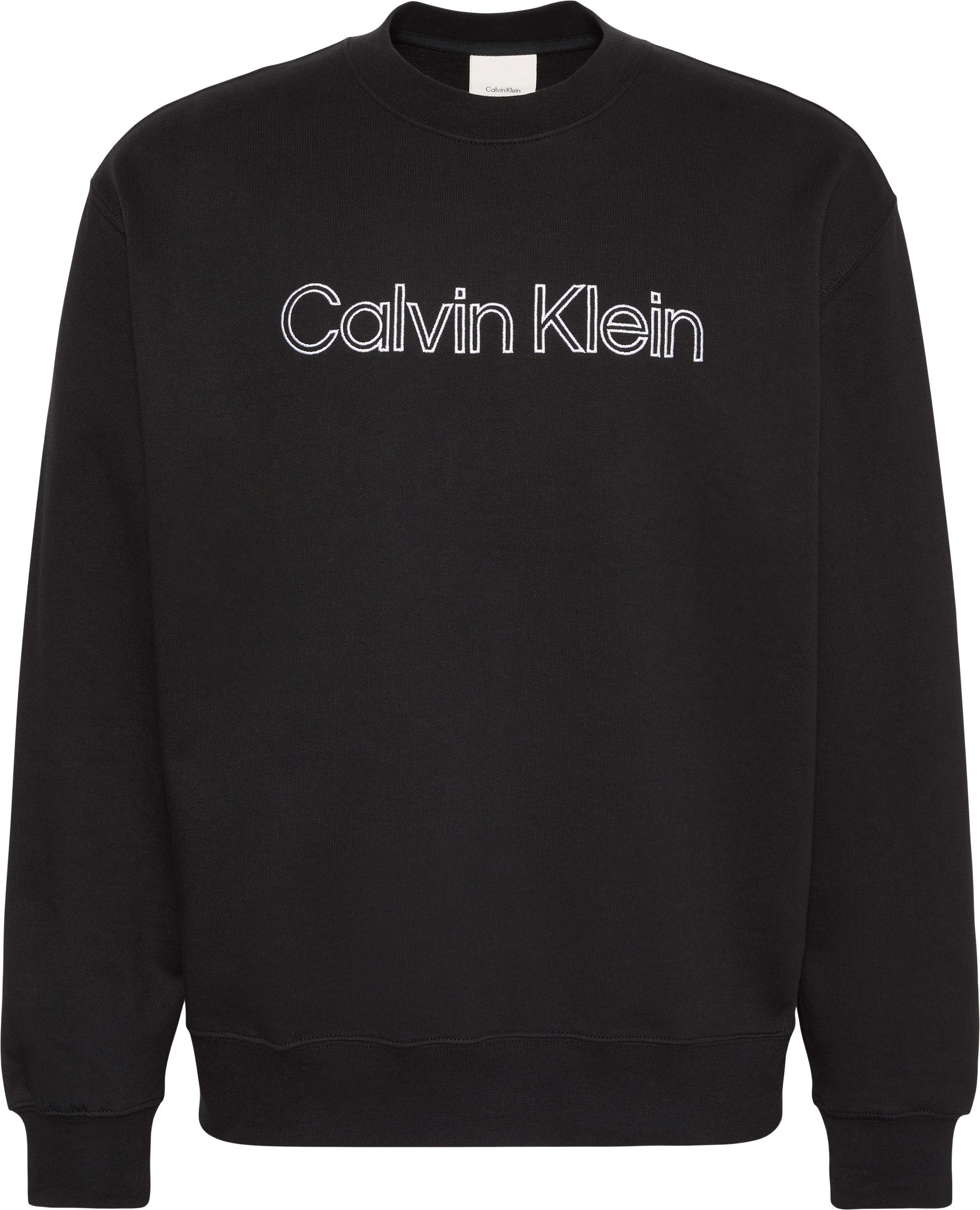 Calvin Klein Sweatshirt Rundhalsausschnitt, Regular Fit, Druck