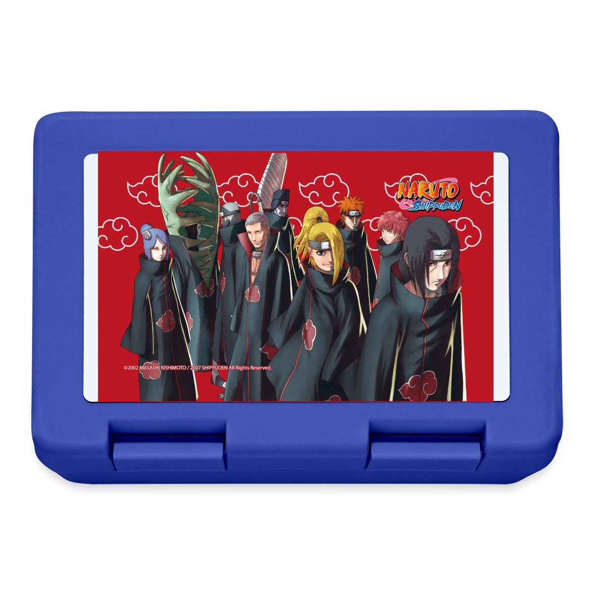 Spreadshirt Lunchbox Naruto Shippuden Design Mit Akatsuki-Organisation Brotdose Lunchbox, Plastik, Aluminium