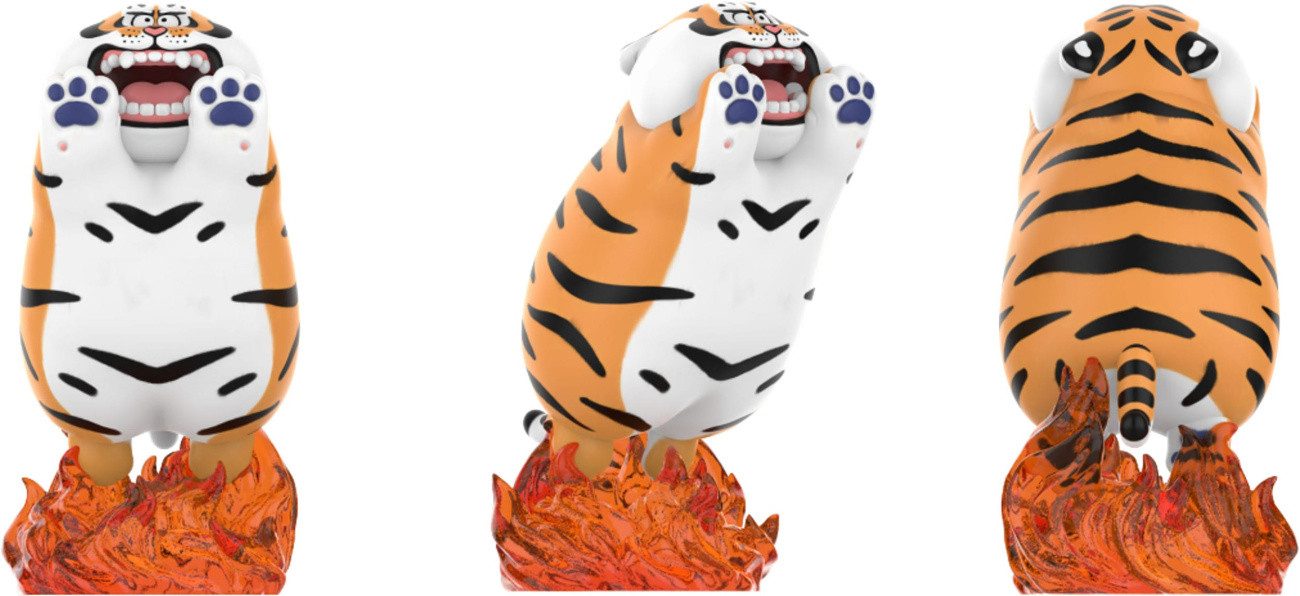 Funism Merchandise-Figur I Am Not Fat Tiger Long Teng Hu Yue Series Minifiguren 9 cm Display (8