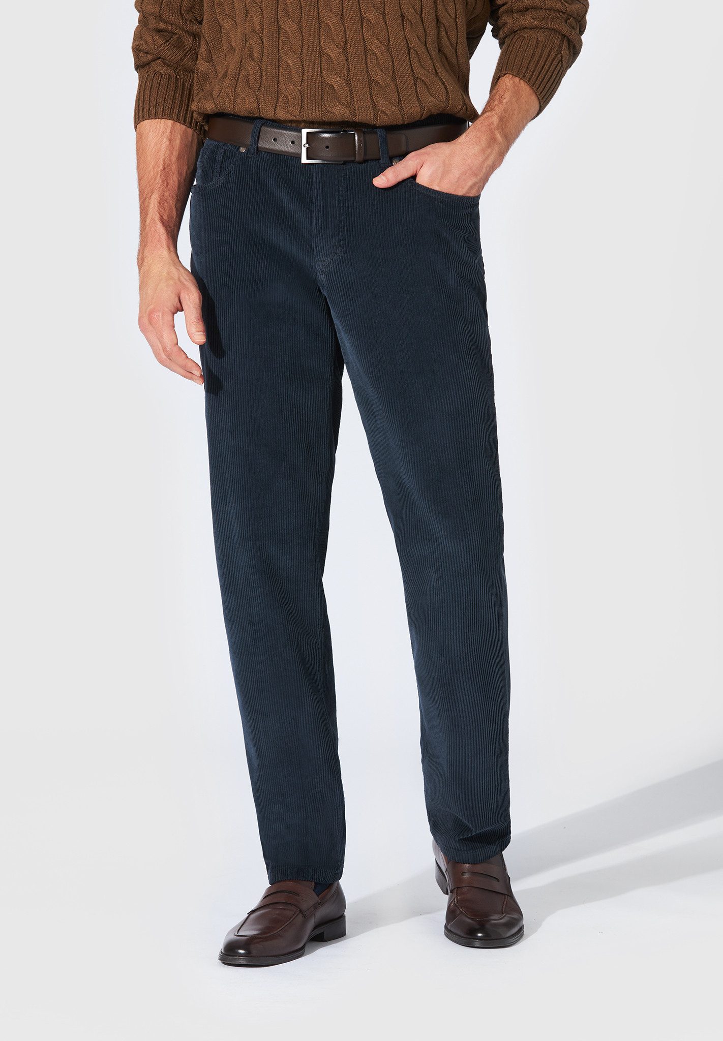 Hiltl Cordhose Dean - Casual Corduroy, Regular-Fit, Baumwolle-dunkelblau-40/32