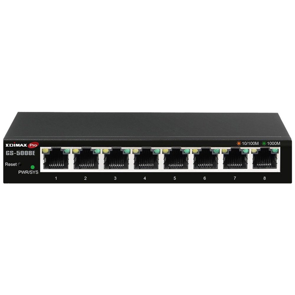Edimax EDIMAX GS-5008E GS-5008E Netzwerk Switch 8 Port 16 GBit/s Netzwerk-Switch