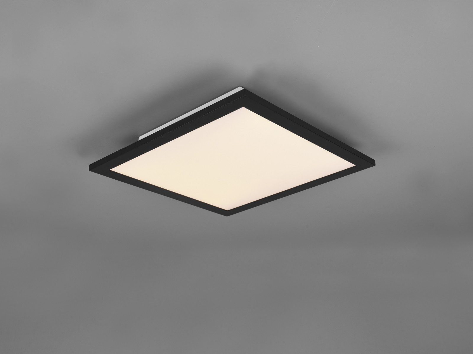 Reality Leuchten LED Deckenleuchte, LED fest integriert, Warmweiß, LED Panel für Decke oder Wandleuchte, extrem flach aus Metall 29x29 cm
