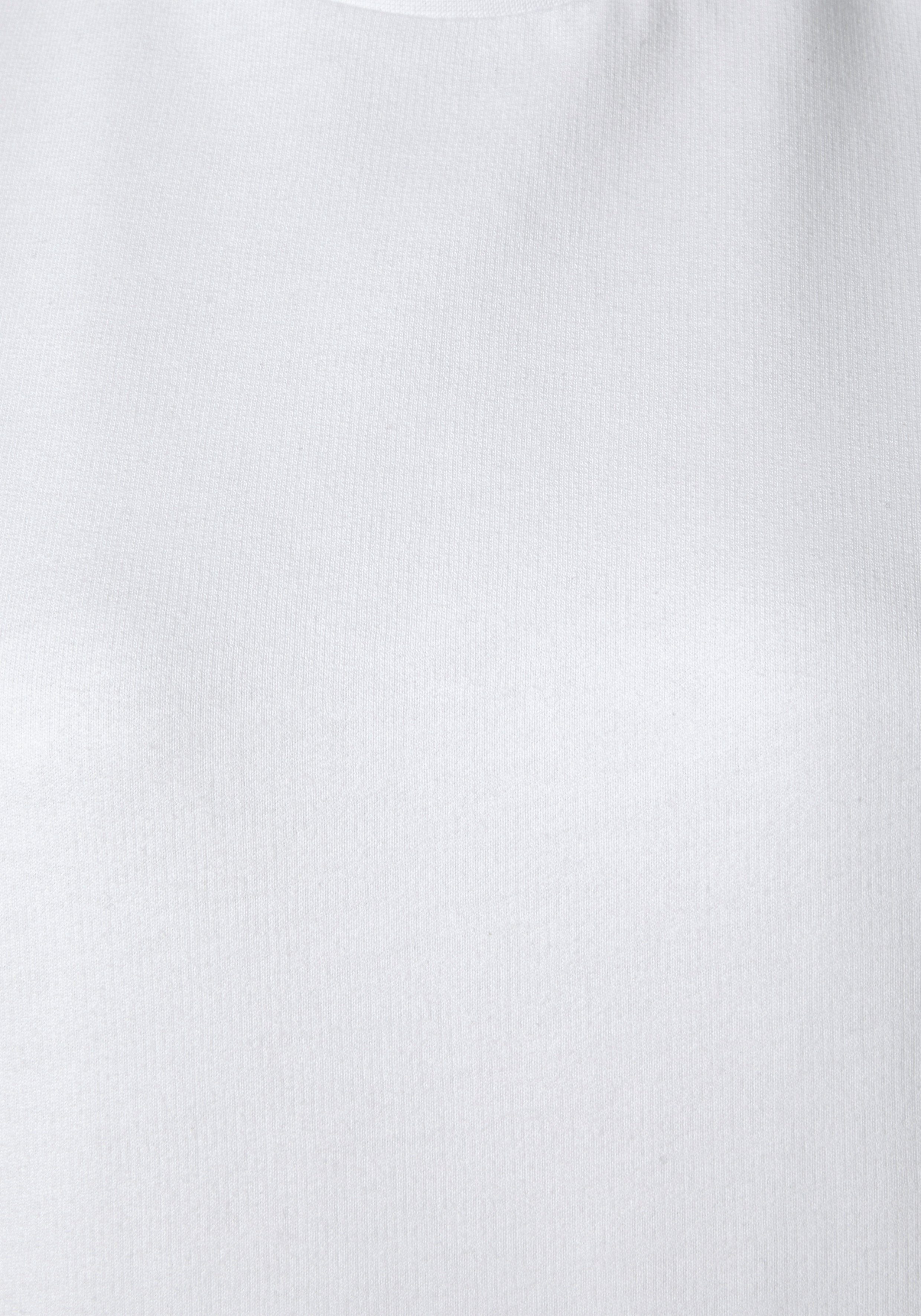 LASCANA mit weiß Sweatshirt Ruffärmeln