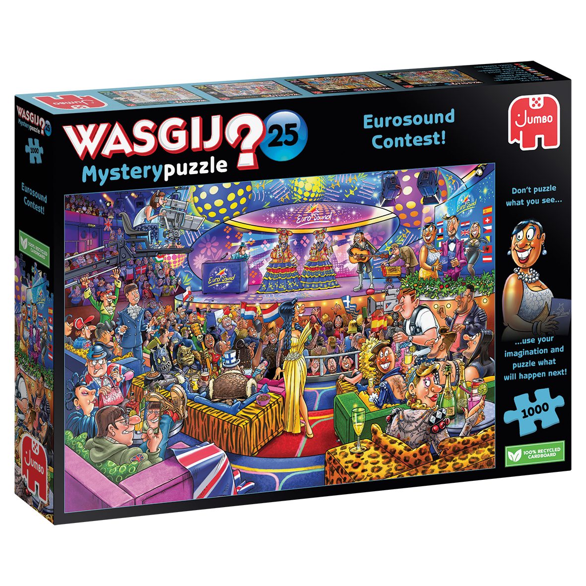 Jumbo Spiele Puzzle Wasgij Mystery 25 Eurosound Contest! 1000 Teile Puzzle, 1000 Puzzleteile, Made in Europe