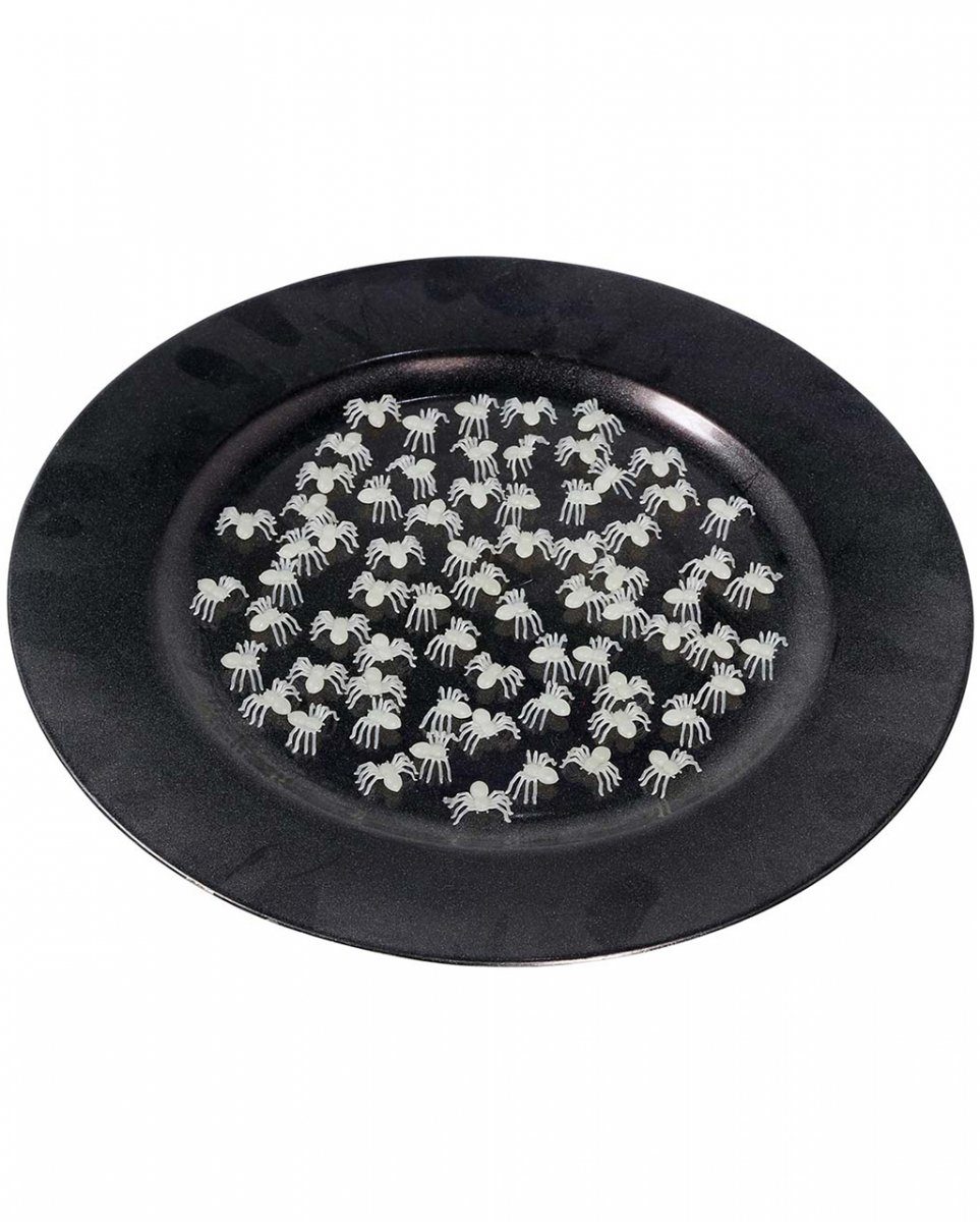 Horror-Shop Dekoobjekt Glow in the Dark Mini Spinnen für Halloween 70 St.