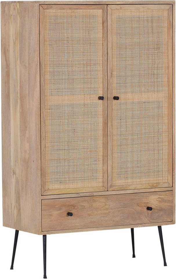 Gutmann Factory Highboard Liam, mit Front aus Rattangeflecht