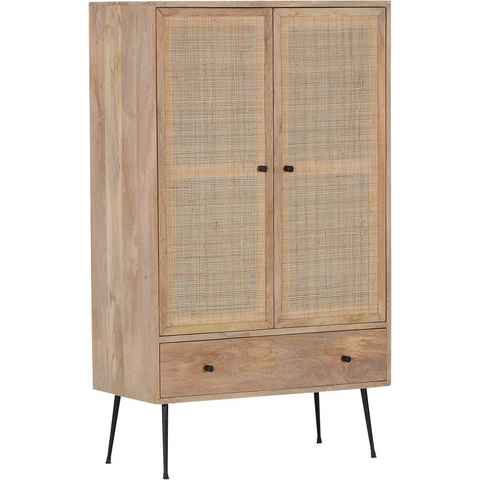 Gutmann Factory Highboard Liam, mit Front aus Rattangeflecht