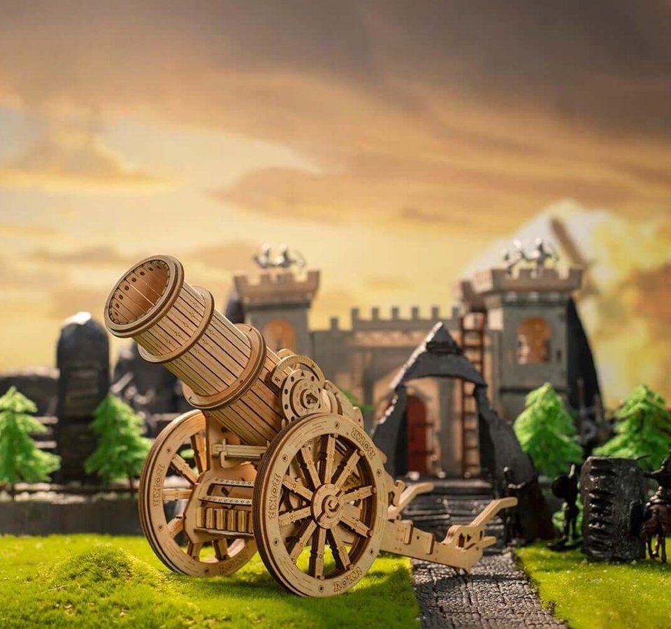Puzzle Robotime Kanonengeschütz Epic-War Serie Mechanisches Holzpuzzle