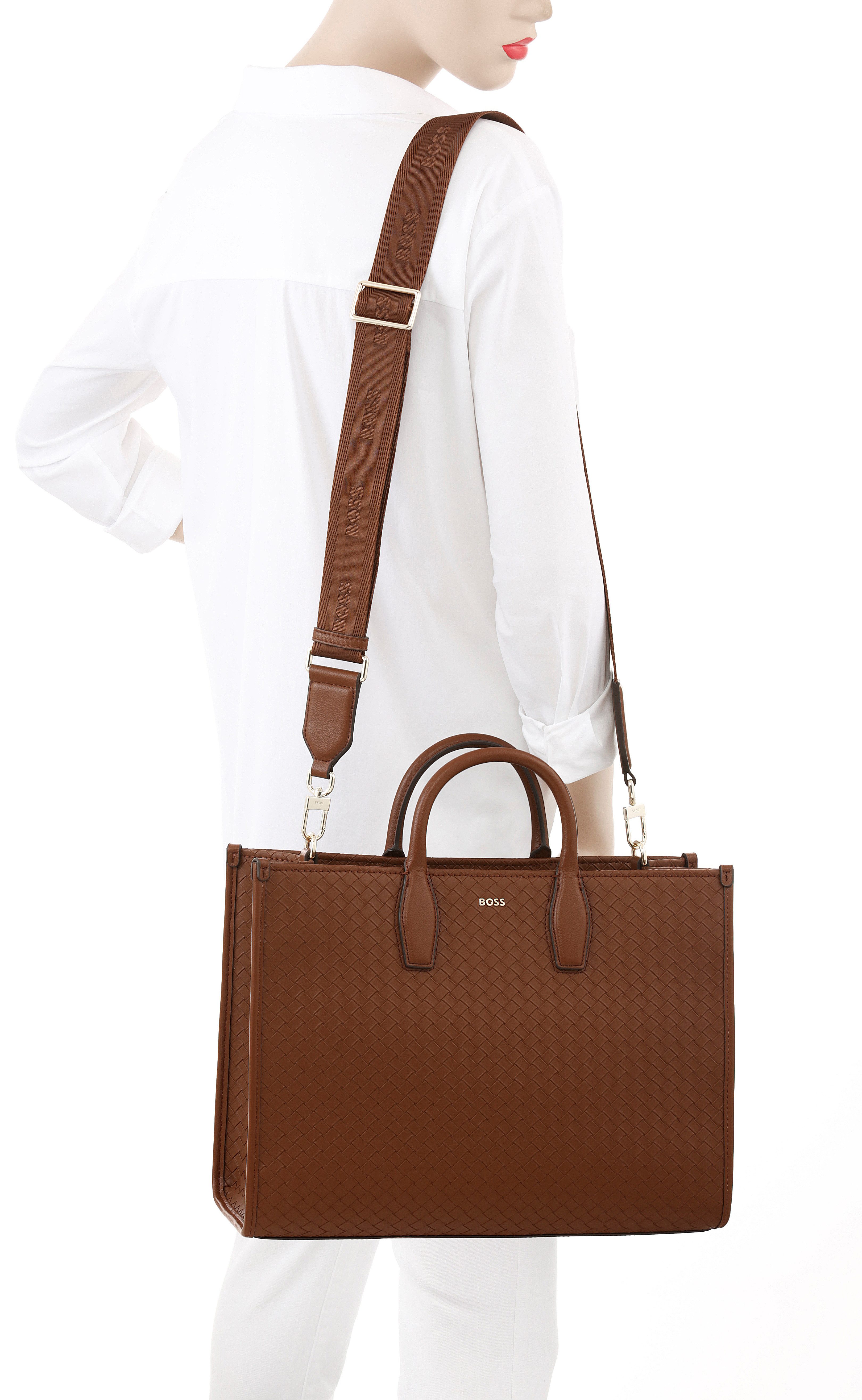 BOSS Henkeltasche Sandy Tote, Shopper, Damen Umhängetasche mit Schnallenver günstig online kaufen