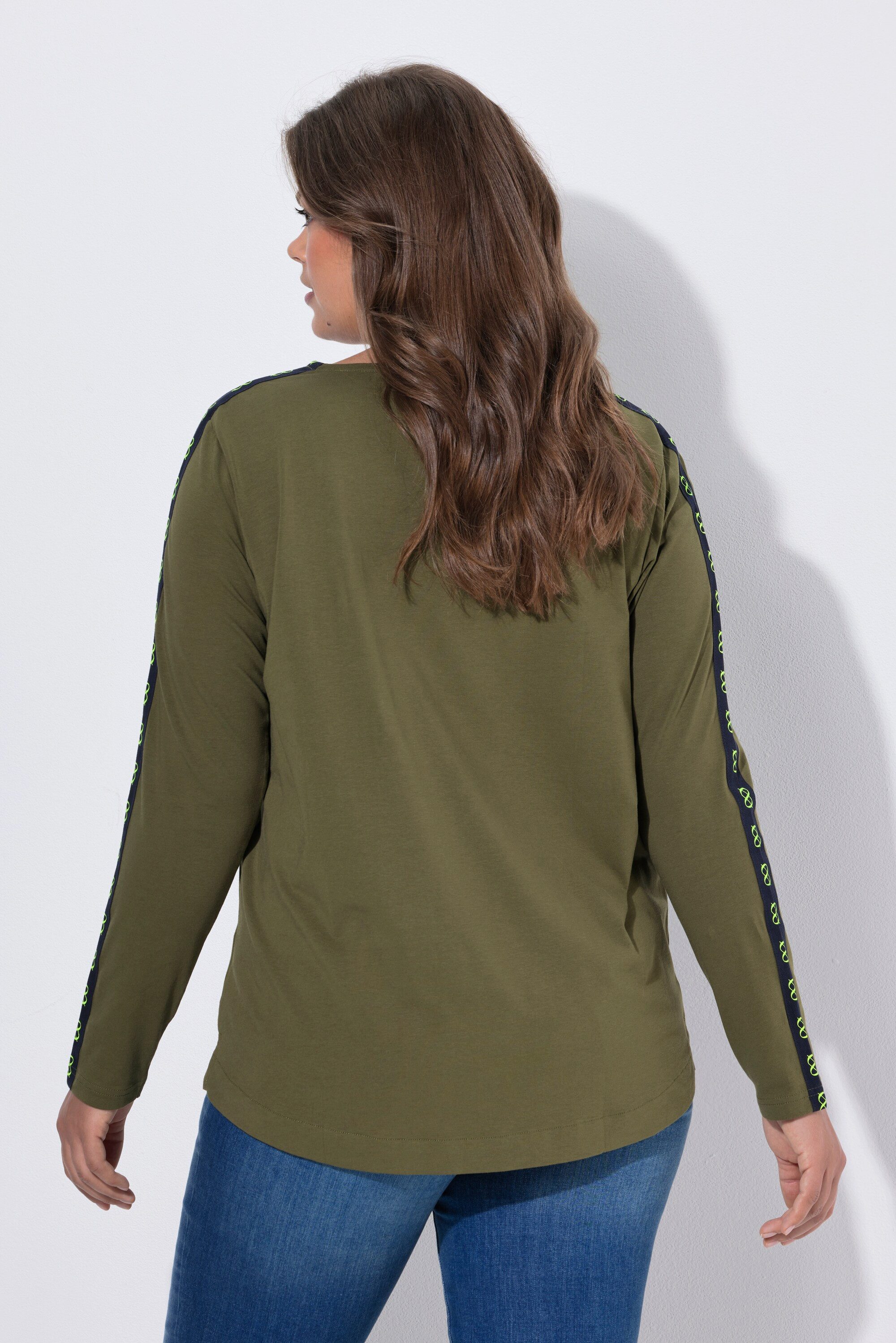 Laurasøn T-Shirt Shirt Rundhalsausschnitt Langarm Platzierter Print – Bild 3 von 4