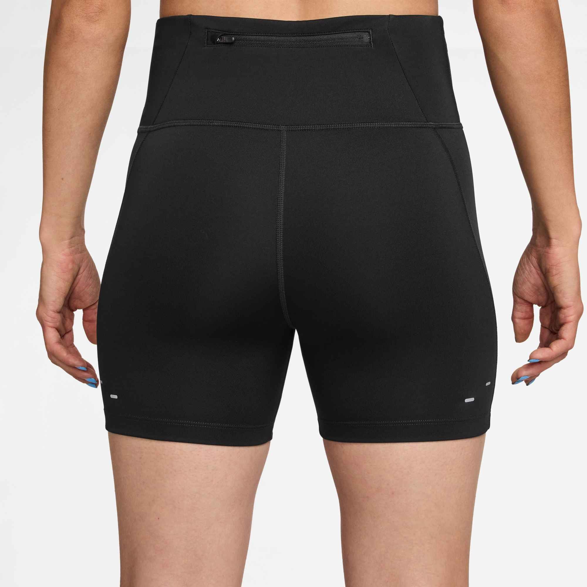 Nike Laufshorts W NK TEMPO DF HR TGT SHRT ohne Verschluss, schnelltrocknendes Material, mit Stretch-Anteil