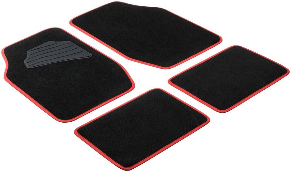 WALSER Auto-Fußmatten Matrix (4 St), Kombi/PKW, Zuverlässiger Schutz vor  Nässe, Schmutz, Schnee und Flüssigkeiten