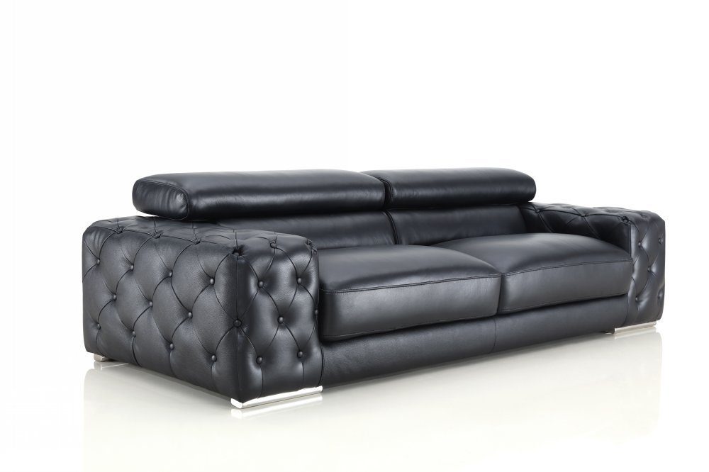 Salottini 3-Sitzer Designer XL 3er Sofa Fabrizio 3-Sitzer Leder Couch Garnitur