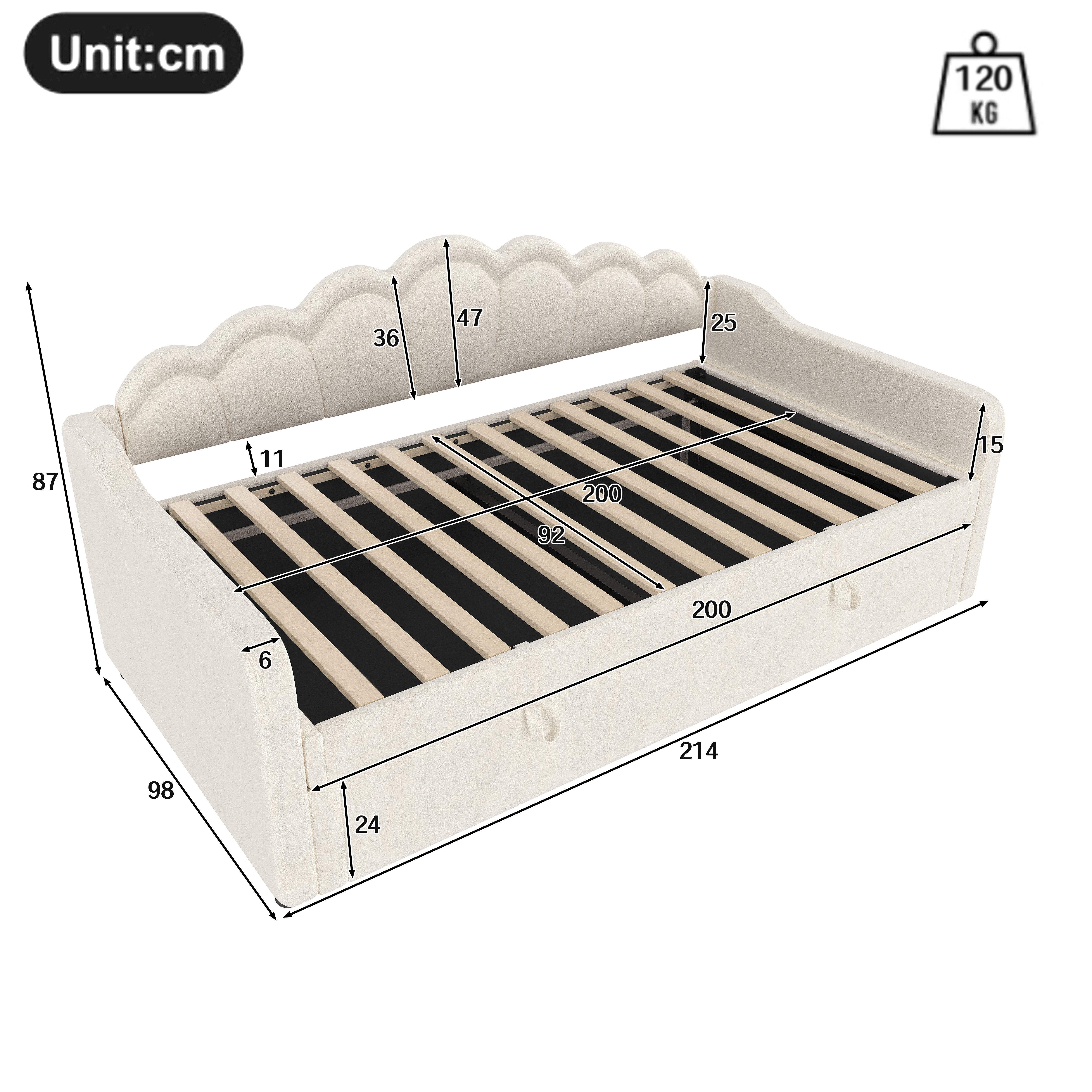 TavilaEcon Boxspringbett Schlafsofa, Hydraulisch Bett mit Stauraum, ohne Ma günstig online kaufen