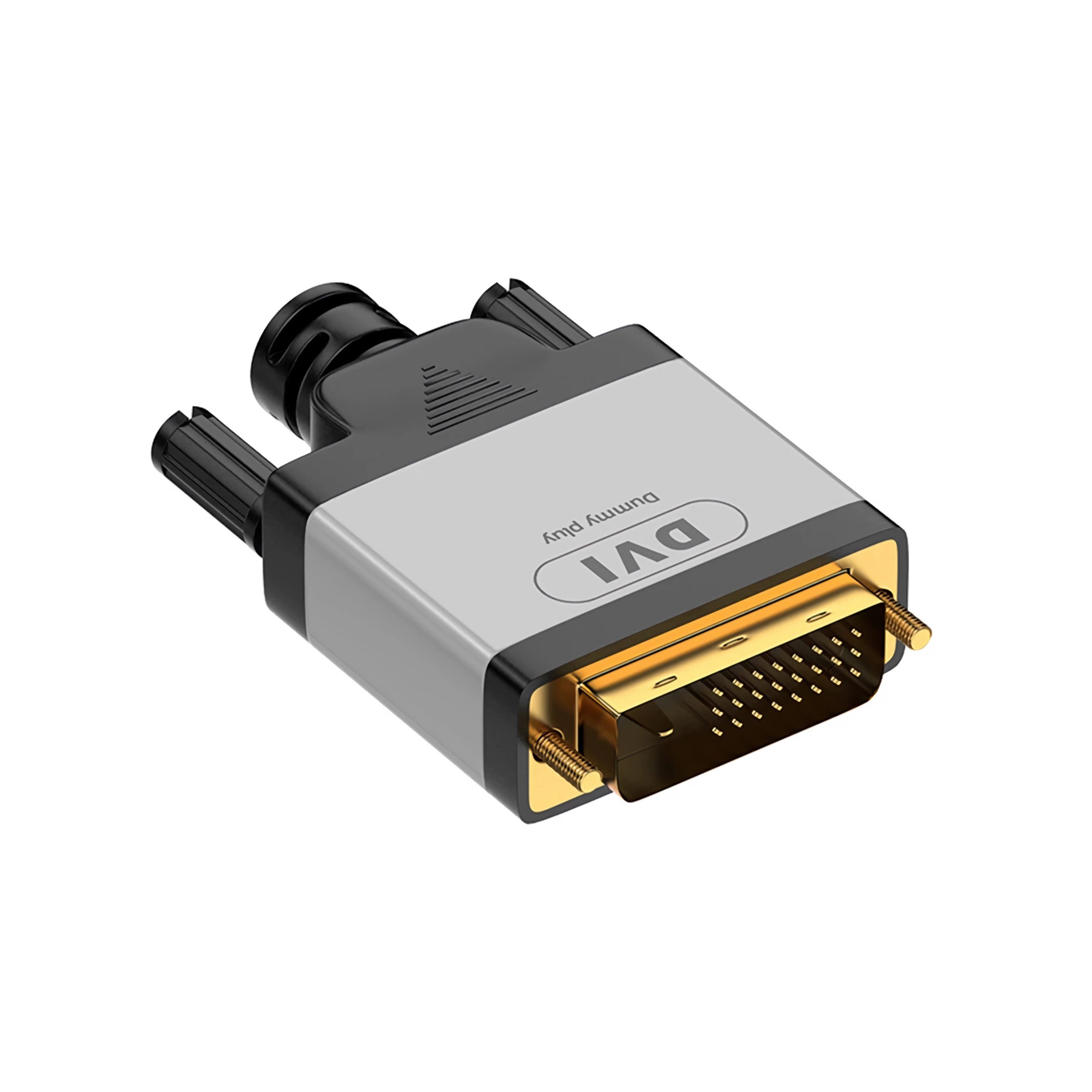 Bolwins A96 DVI 24+1 Dummy Plug für PC, Virtual Display Emulator 4K Headless Computer-Adapter DVI 24+1 Stecker zu Keine Kupplung, 0 cm, 4K Virtual Display, Headless-Betrieb, Plug & Play, ohne Treiber