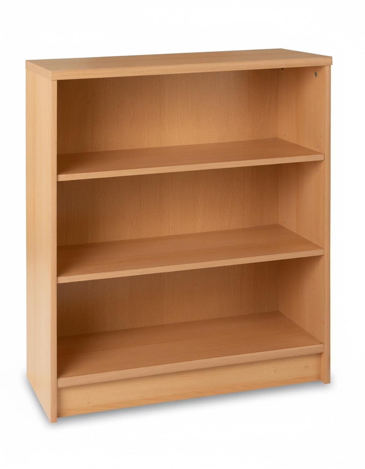 Regal Bücherregal OPTIMUS, B 72 cm, H 86 cm, braun Buchedekor, 2 höhenverstellbare Einlegeböden