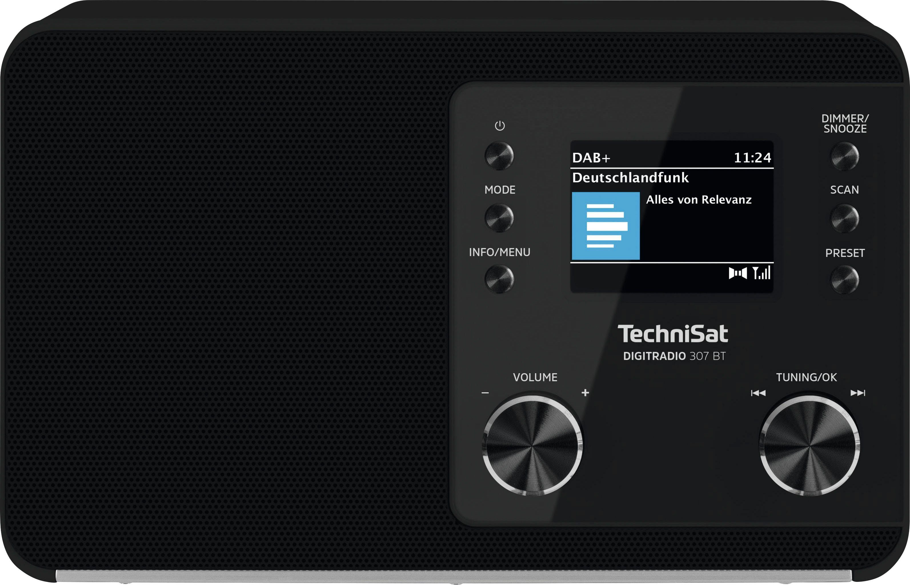 TechniSat DIGITRADIO 307 BT Radio (DAB), schwarz 5 mit RDS, (Digitalradio UKW W)