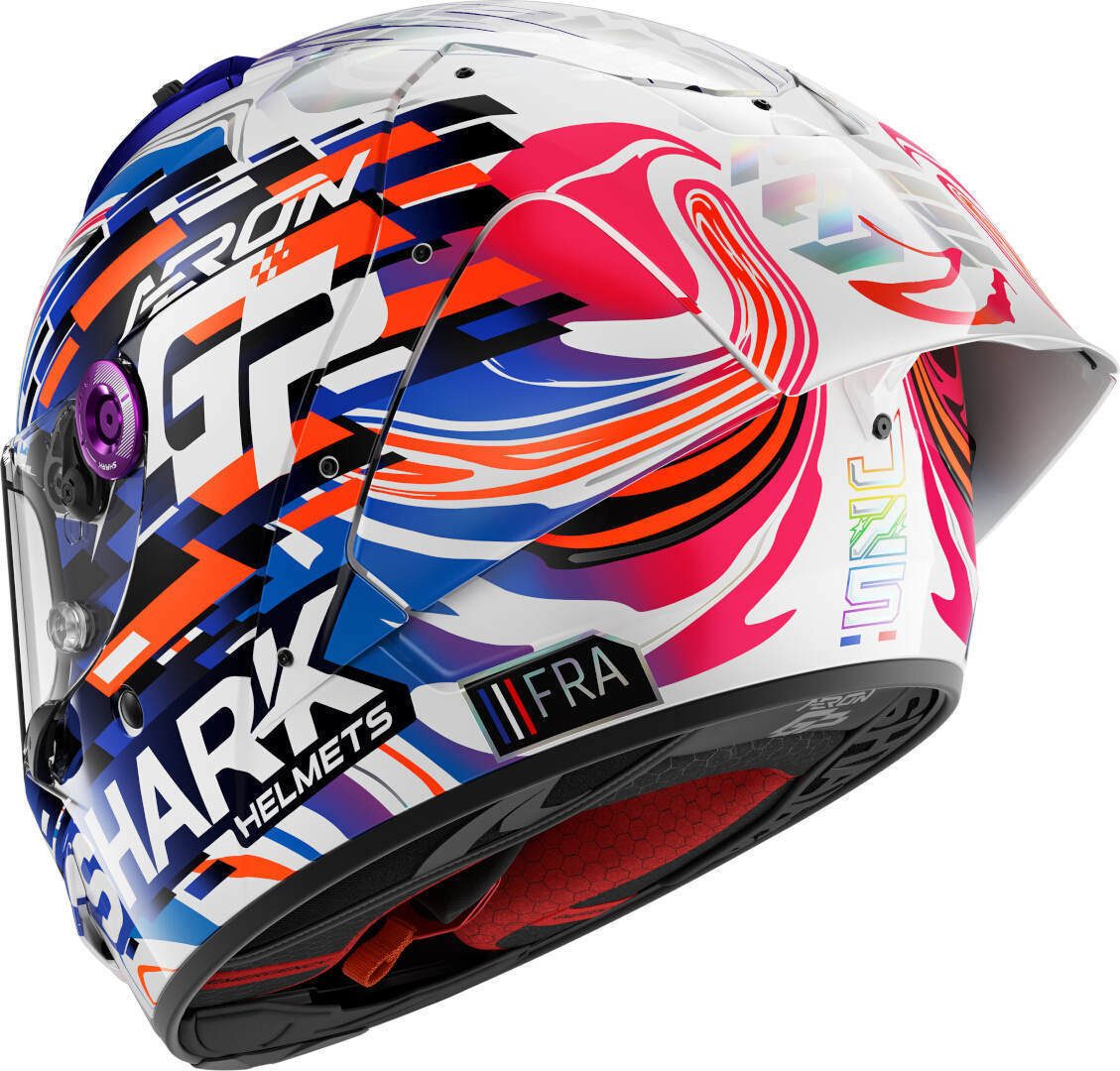 Shark Motorradhelm Aeron GP Replica Zarco GP de France Helm, Spoiler, ECE 22.06
