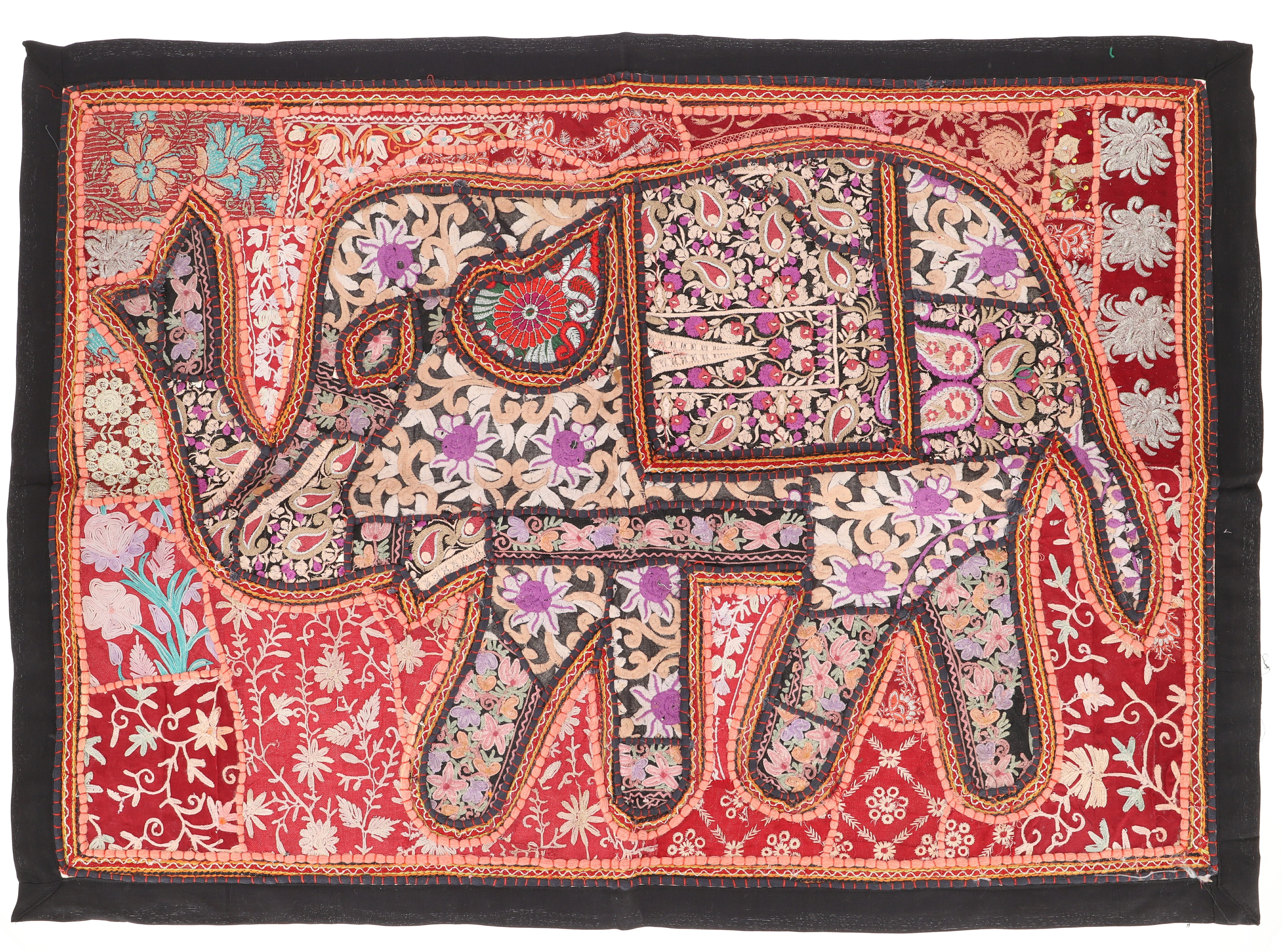 Guru-Shop Wandteppich Orientalischer Elefant Tischläufer, Wandbehang,.., Höhe: 95 mm