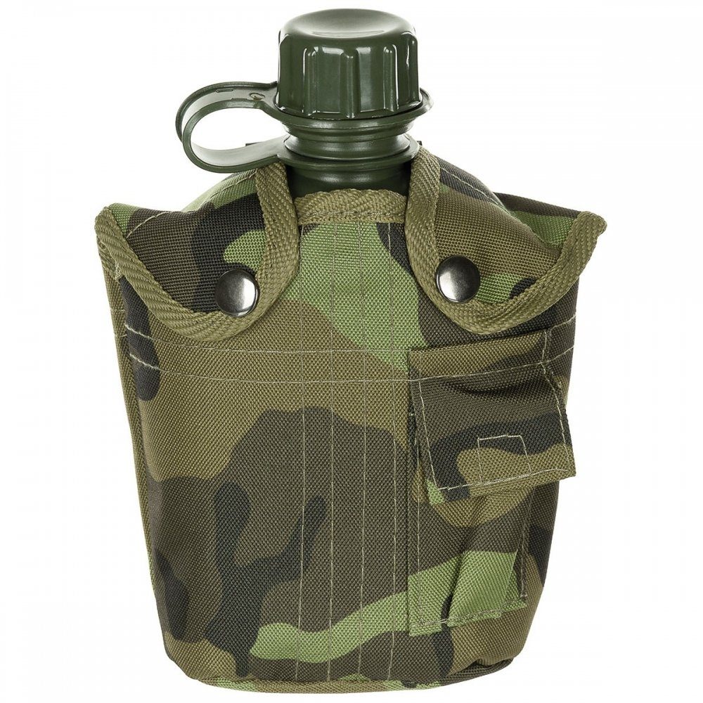 Feldflasche US Plastikfeldflasche, Nylonbezug, CZ tarn, 1 l