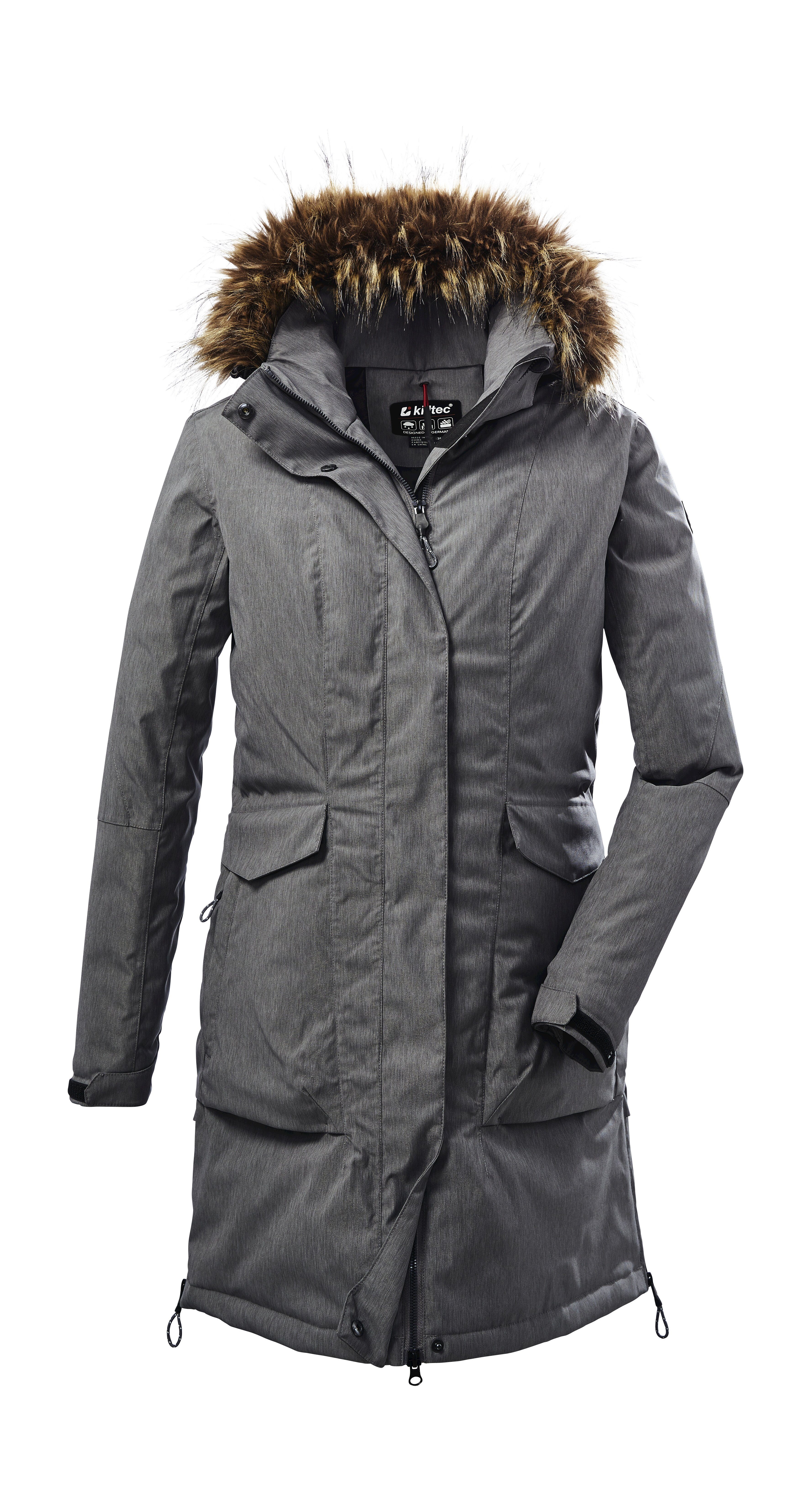 Killtec Parka KOW 141 WMN PRK Wasserdichter Parka mit abnehmbarer Kapuze und verstellbaren Details
