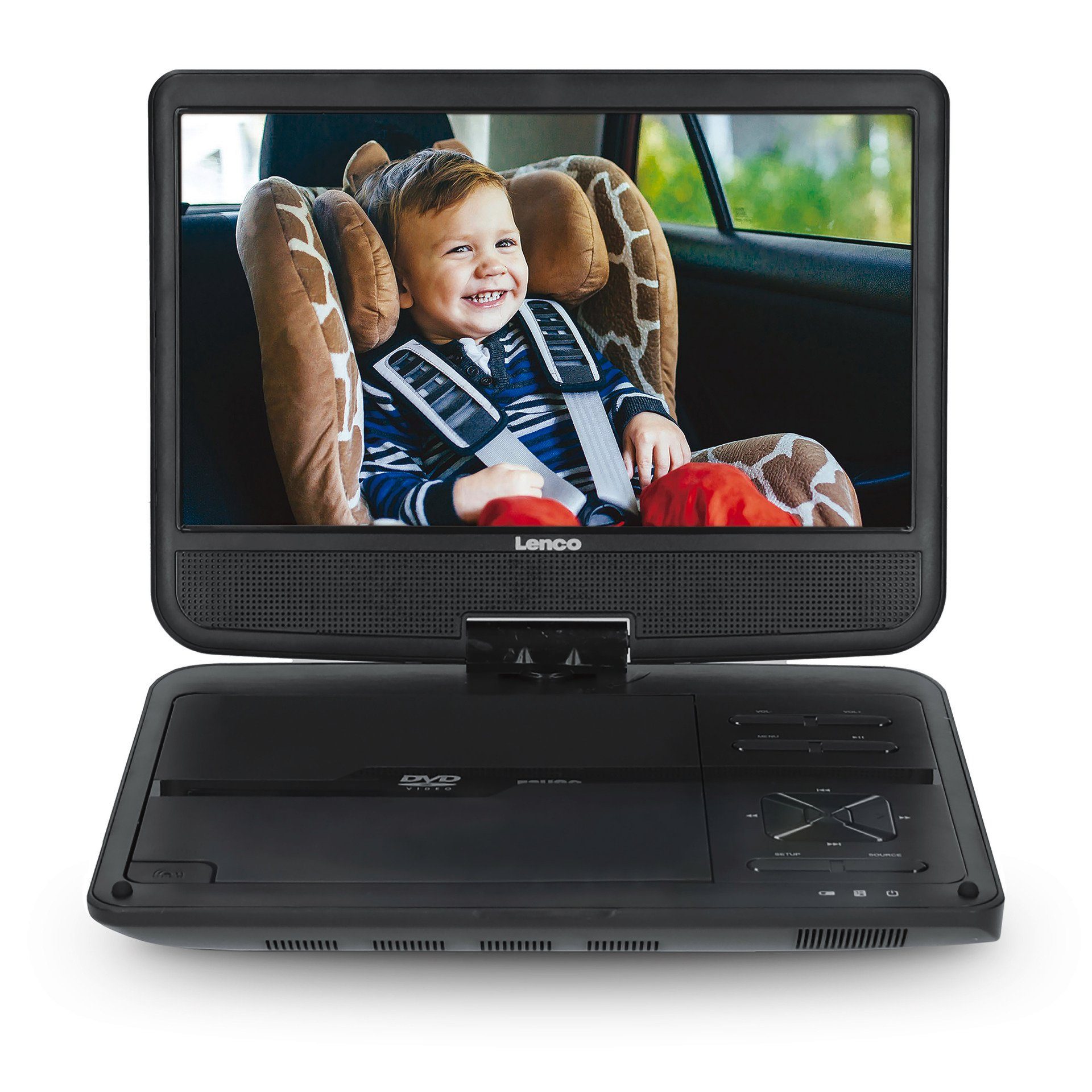 Lenco DVP-1046 Tragbares 10 DVD-Player Set mit Doppellaufwerk Portabler DVD-Player (HD)