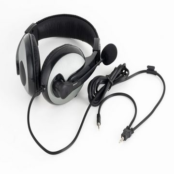 Havit Kabelgebundene Kopfhörer On-Ear-Kopfhörer mit Mikrofon stahlgrau On-Ear-Kopfhörer