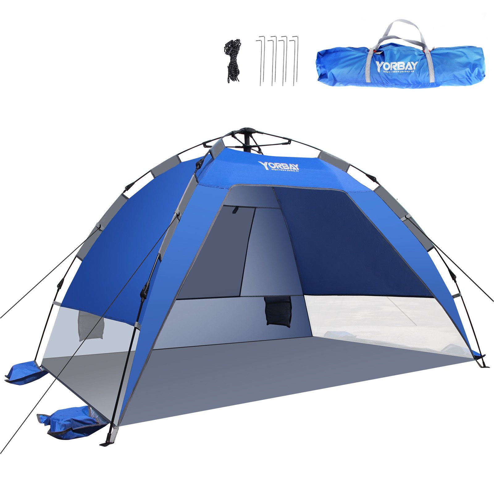 Yorbay Strandmuschel Automatik-Strandzelt Campingzelt mit UV-Schutz günstig online kaufen