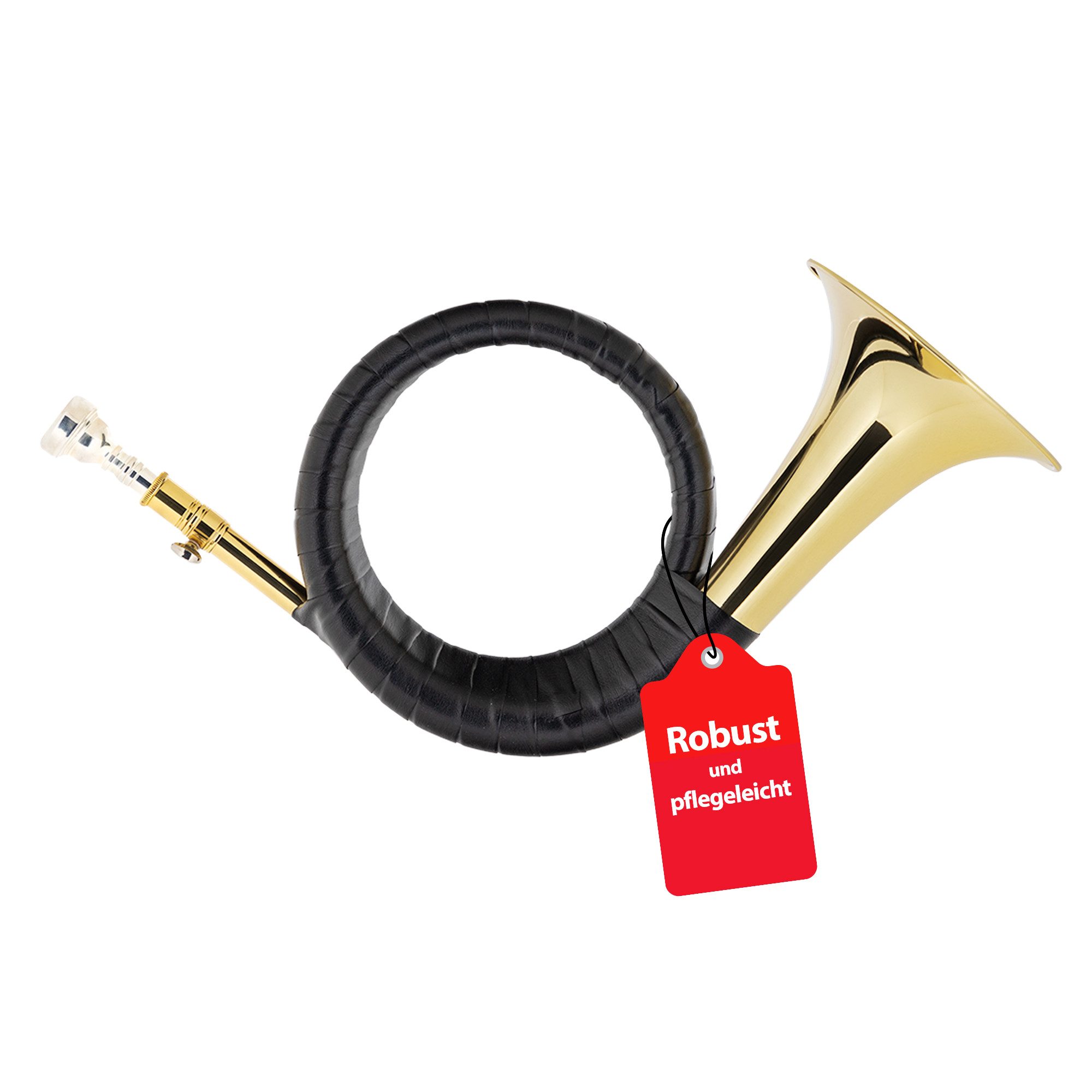 Classic Cantabile Signaltrompete Fürst Pless Horn, Jagdhorn in B-Stimmung, Posthorn oder Signalhorn B