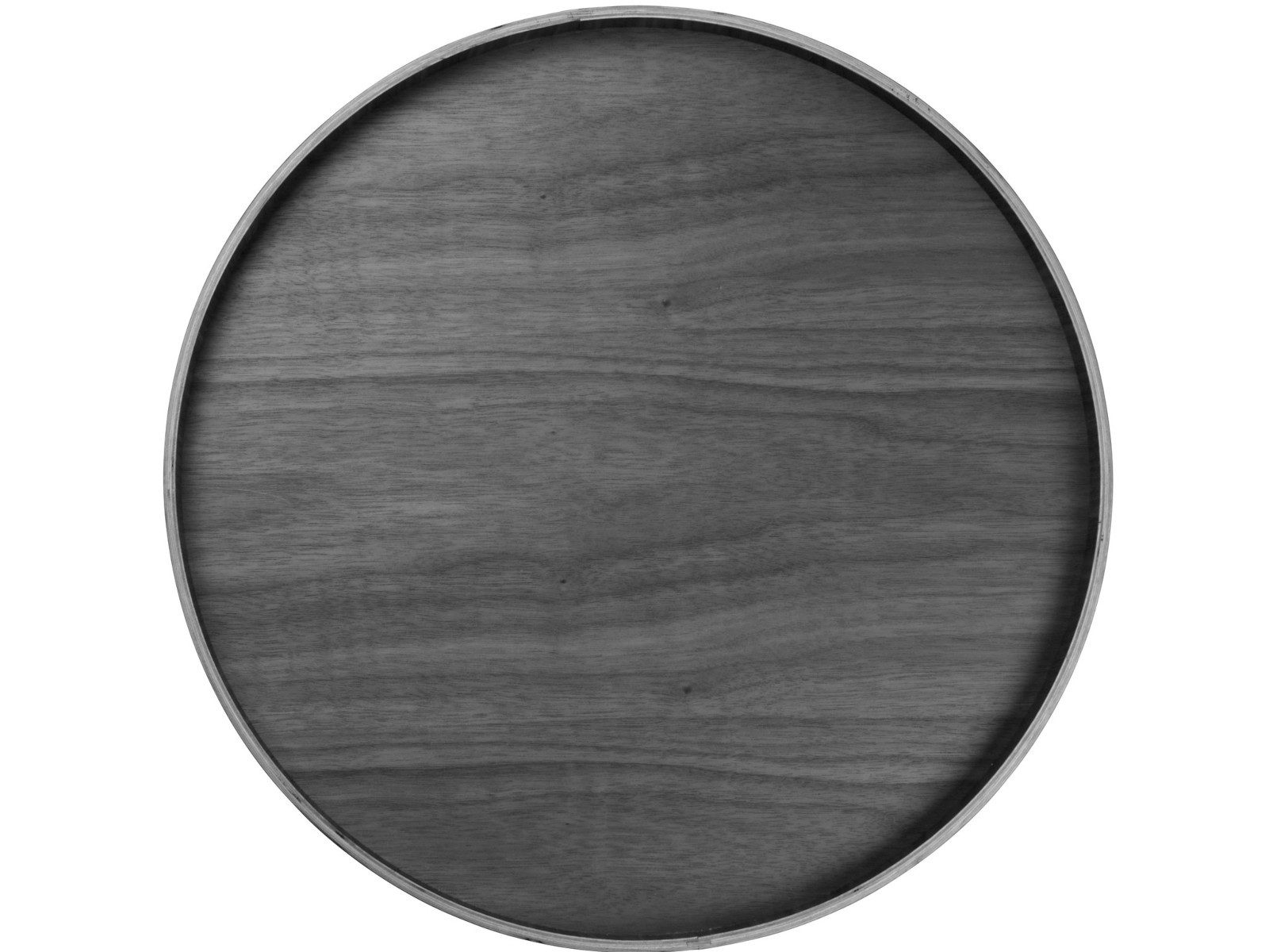 ASA SELECTION Dekotablett Selection wood Walnuss Tablett auf Fuß Ø 40cm