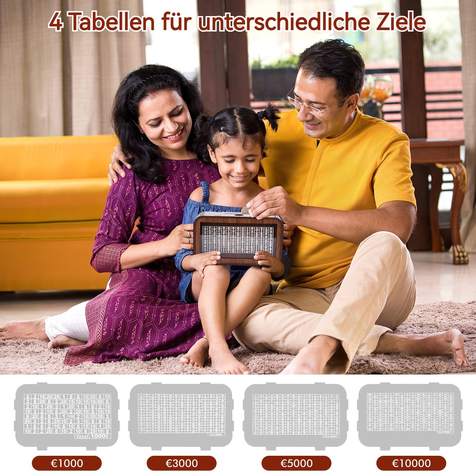 BlingBin Spardose 4-in-1 Spardose aus Holz günstig online kaufen